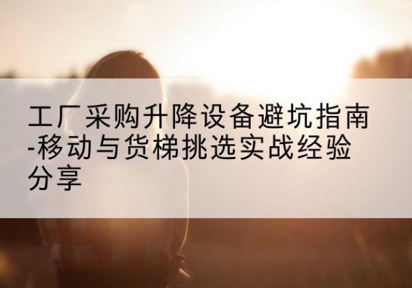 景洪移动式升降机怎么选-工厂采购升降设备避坑指南-移动与货梯挑选实战经验分享